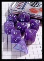 Dice : Dice - Dice Sets - Crystal Caste 2013 Gen Con Commemorative  Purple Swirl in Tin - Gen Con Aug 2013